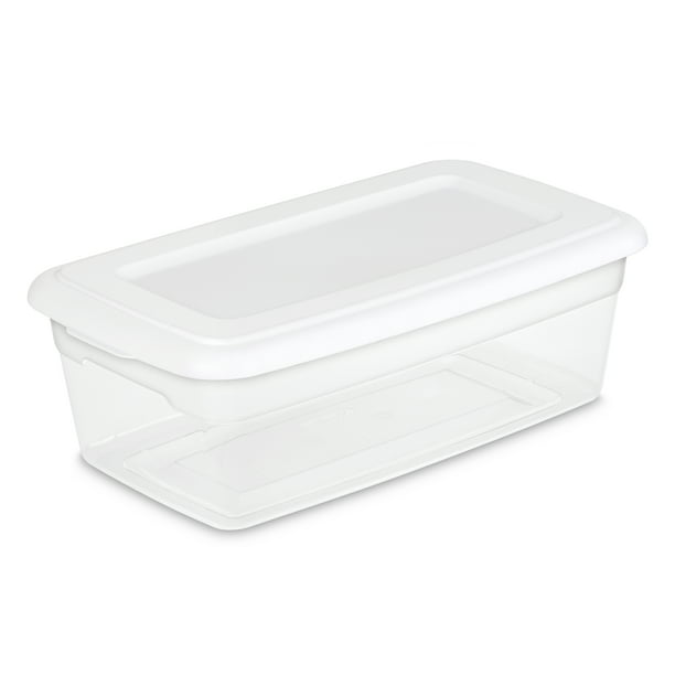 10/25x Clear Plastic Transparent With Lid Small Storage Box Collection Container 